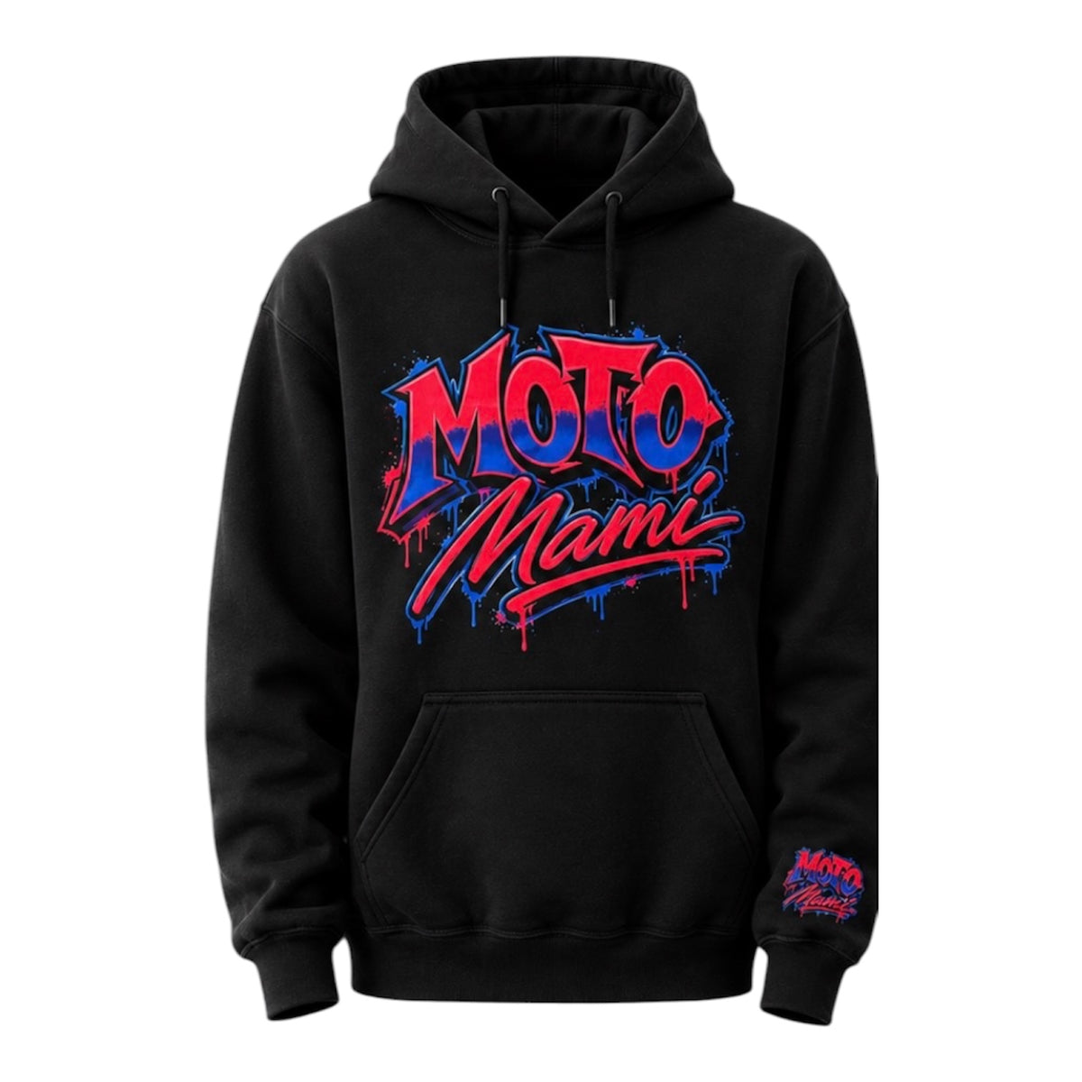 Moto Mami "Graffiti" Hoodie - Black