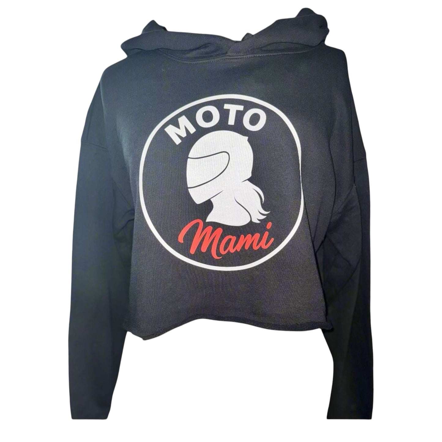 Helmet Girl Crop Hoodie